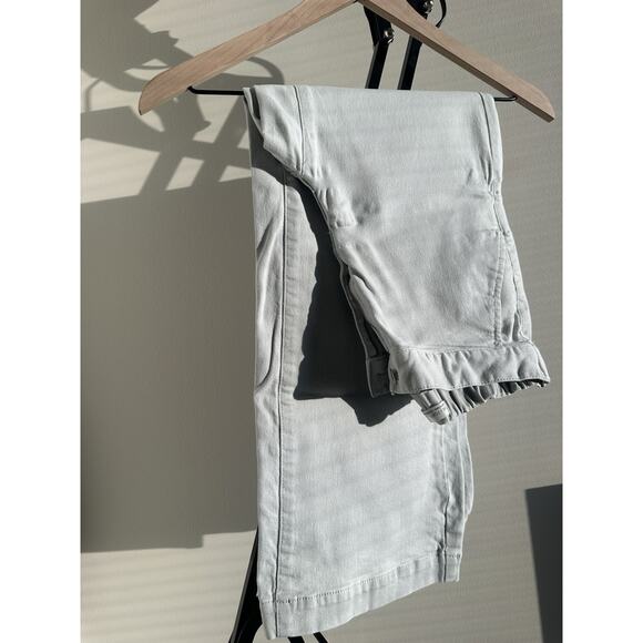 OAK + FORT Pants - OAK + FORT Women Wide leg Pants Light Gray Zip Button XS